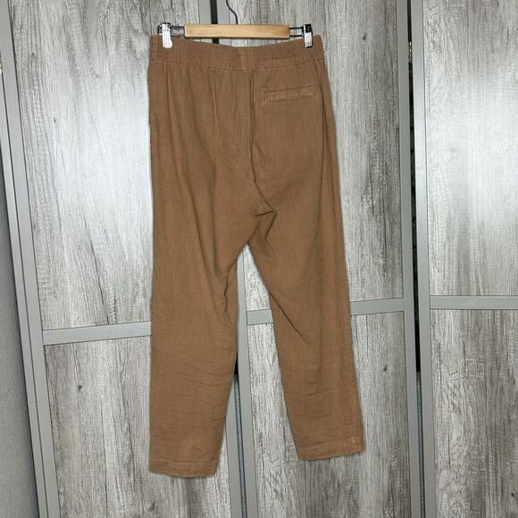 Marine Layer Womens Pants S High Rise Elastic Waist Zipper Pockets Straight Leg - Picture 5 of 6